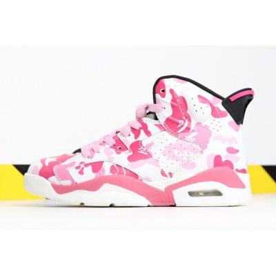 Nike Çocuk Air Jordan 6 Pembe / Camo Basketbol Ayakkabısı Türkiye - HN4QJDS8